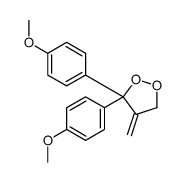 3,3-bis(4-methoxyphenyl)-4-methylidenedioxolane结构式
