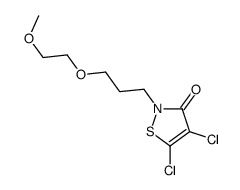 4,5-dichloro-2-[3-(2-methoxyethoxy)propyl]-1,2-thiazol-3-one结构式