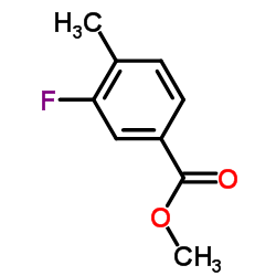 3-氟-4-甲基苯甲酸甲酯结构式