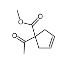 methyl 1-acetylcyclopent-3-ene-1-carboxylate Structure