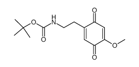 2-methoxy-5-<2-<(tert-butoxycarbonyl)amino>ethyl>-p-quinone Structure