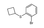 2-环丁基硫代-苯基溴结构式