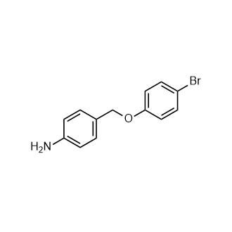 4-((4-溴苯氧基)甲基)苯胺结构式