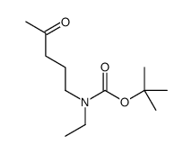 N-(t-Boc)-N-乙基-4-氧戊胺结构式