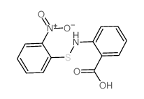 2-[(2-nitrophenyl)sulfanylamino]benzoic acid结构式