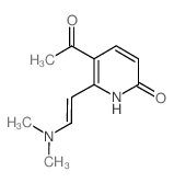 5-ACETYL-6-[(E)-2-(DIMETHYLAMINO)ETHENYL]-2(1H)-PYRIDINONE结构式