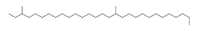 3,17-dimethylnonacosane结构式