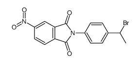 2-[4-(1-bromoethyl)phenyl]-5-nitroisoindole-1,3-dione结构式