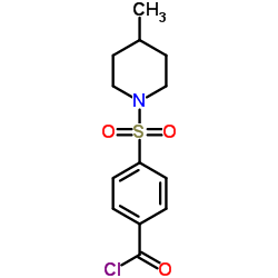 4-[(4-Methyl-1-piperidinyl)sulfonyl]benzoyl chloride Structure