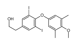 2-[3,5-diiodo-4-(4-methoxy-3,5-dimethylphenoxy)phenyl]ethanol结构式