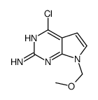 4-chloro-7-(methoxymethyl)pyrrolo[2,3-d]pyrimidin-2-amine结构式