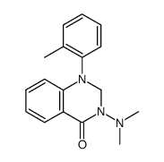 3-Dimethylamino-1-o-tolyl-2,3-dihydro-1H-quinazolin-4-one结构式