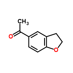 5-乙酰基-2,3-二氢苯并[b]呋喃结构式