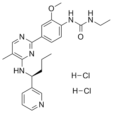 Lexibulin dihydrochloride结构式