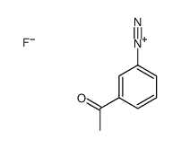 3-acetylbenzenediazonium,fluoride Structure