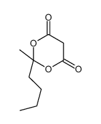 2-butyl-2-methyl-1,3-dioxane-4,6-dione结构式