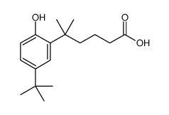 BENZENEPENTANOIC ACID, 5-(1,1-DIMETHYLETHYL)-2-HYDROXY-D,D-DIMETHYL Structure