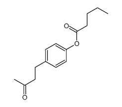 [4-(3-oxobutyl)phenyl] pentanoate Structure
