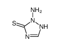 2-amino-1H-1,2,4-triazole-3-thione结构式