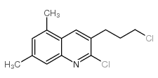 2-氯-3-(3-氯丙基)-5,7-二甲基喹啉结构式
