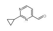 2-Cyclopropyl-pyrimidine-4-carbaldehyde Structure