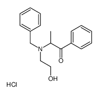 2-[Benzyl(2-hydroxyethyl)amino]propiophenone Hydrochloride Structure