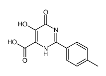 5,6-Dihydroxy-2-p-tolyl-pyrimidine-4-carboxylic acid结构式