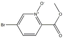 5-溴-2-(甲氧基羰基)吡啶1-氧化物结构式