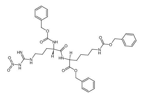 Cbo-nitro-L-Arg-ε-Cbo-L-Lys-benzylester结构式