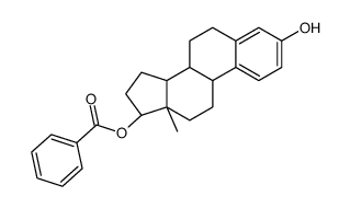 Estra-1,3,5(10)-triene-3,17-diol (17beta)-, 17-benzoate结构式