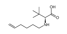 N-hex-5-en-1-yl-3-methyl-L-valine结构式