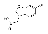 2,3-二氢-6-羟基-3-苯并呋喃乙酸结构式