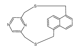 2,13-Dithia<3>(1,5)naphthalino<3>(2,6)pyrazinophan结构式