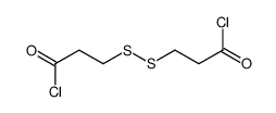 3,3'-Disulfanediyldipropanoyl chloride Structure