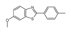 6-甲氧基-2-(对甲苯基)苯并[d]噻唑结构式