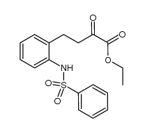 ethyl 4-(2-benzenesulfonylaminophenyl)-2-oxobutyrate Structure