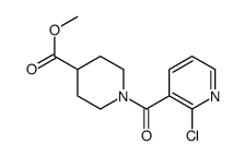 METHYL 1-(2-CHLORONICOTINOYL)PIPERIDINE-4-CARBOXYLATE结构式