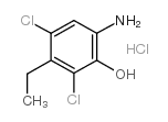 2,4-Dichloro-3-ethyl-6-aminophenol hydrochloride Structure