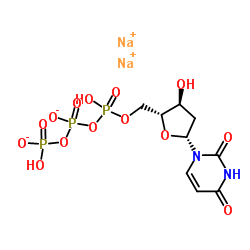 2'-脱氧尿苷-5'-三磷酸三钠盐结构式