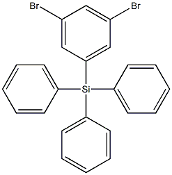 (3,5-二溴苯基)三苯基硅烷结构式