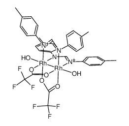 rhodium(II)(N,N'-di-4-tolylformidinate)(trifluoroacetato) Structure