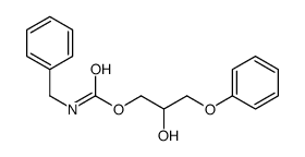 (2-hydroxy-3-phenoxypropyl) N-benzylcarbamate结构式