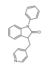 1,3-dihydro-1-phenyl-3-(4-pyridinylmethyl)-2H-indol-2-one Structure