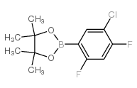 2-(5-氯-2,4-二氟苯基)-4,4,5,5-四甲基-1,3,2-二氧杂硼烷结构式