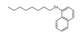 1-naphthyl octyl selenide Structure