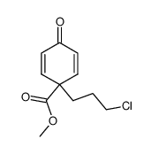 4-carbomethoxy-4-(3-chloropropyl)-2,5-cyclohexadien-1-one Structure