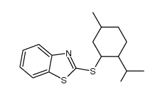 2-((2-isopropyl-5-methylcyclohexyl)thio)benzo[d]thiazole结构式