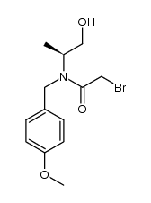 2-bromo-N-[(1S)-2-hydroxy-1-methylethyl]-N-(4-methoxybenzyl)acetamide结构式