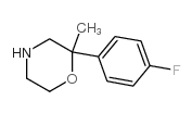 2-(4-氟苯基)-2-甲基吗啉结构式