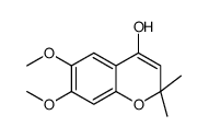 6,7-dimethoxy-2,2-dimethylchromen-4-ol Structure